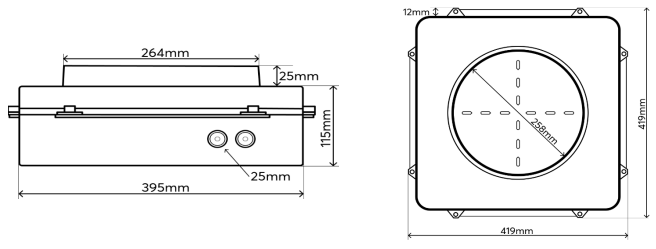 Beton­einbaugehäuse für 10" Install Speaker