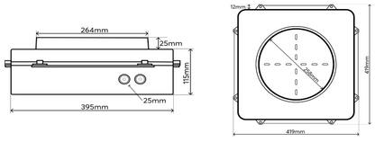 Beton­einbaugehäuse für 10" Install Speaker
