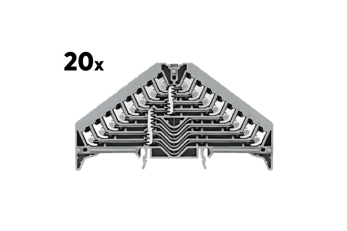 Weidmüller 8-fach Verteilerklemme PPV8 (20 Stk.)