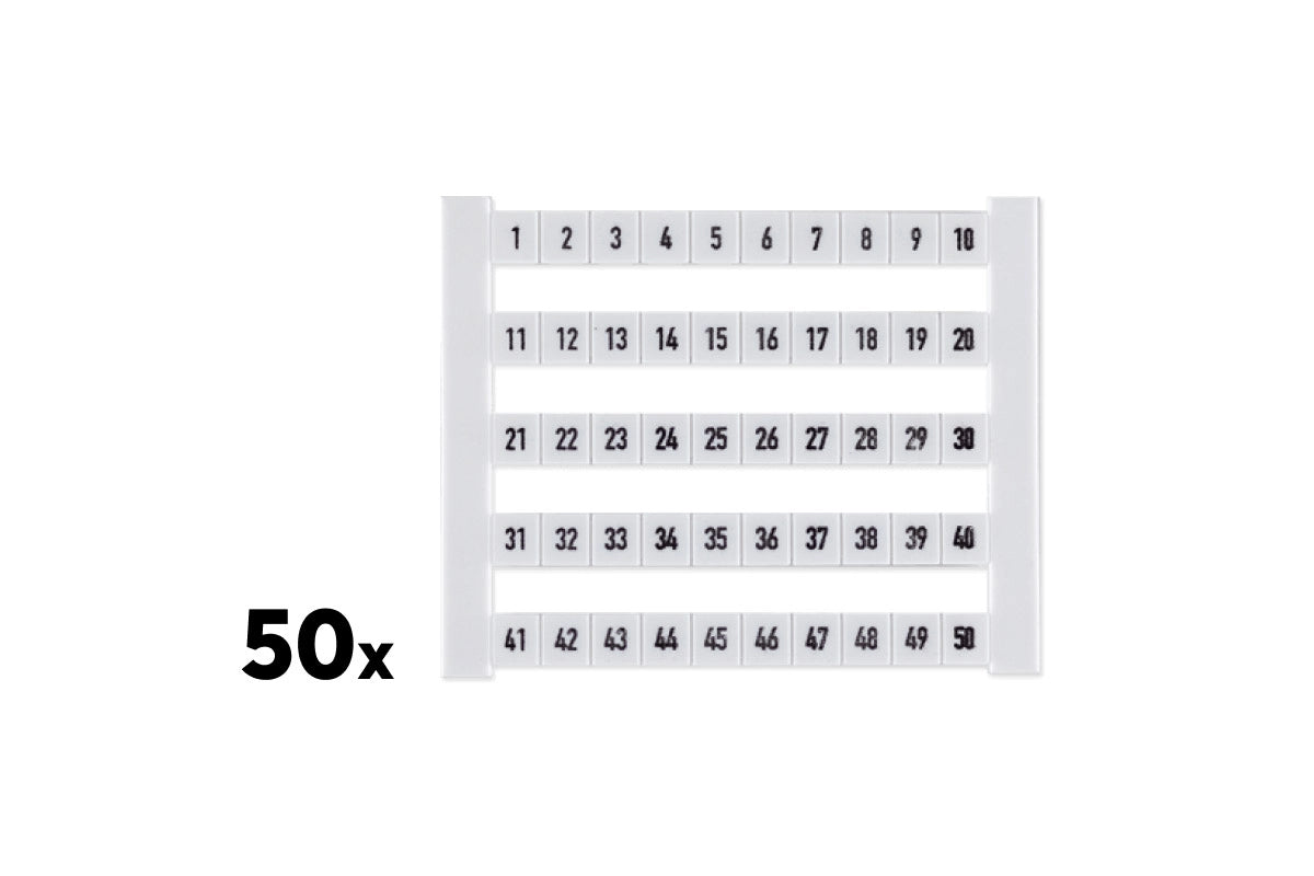 Weidmüller Klemmenmarkierer DEK 1-50 (50 Stk.)
