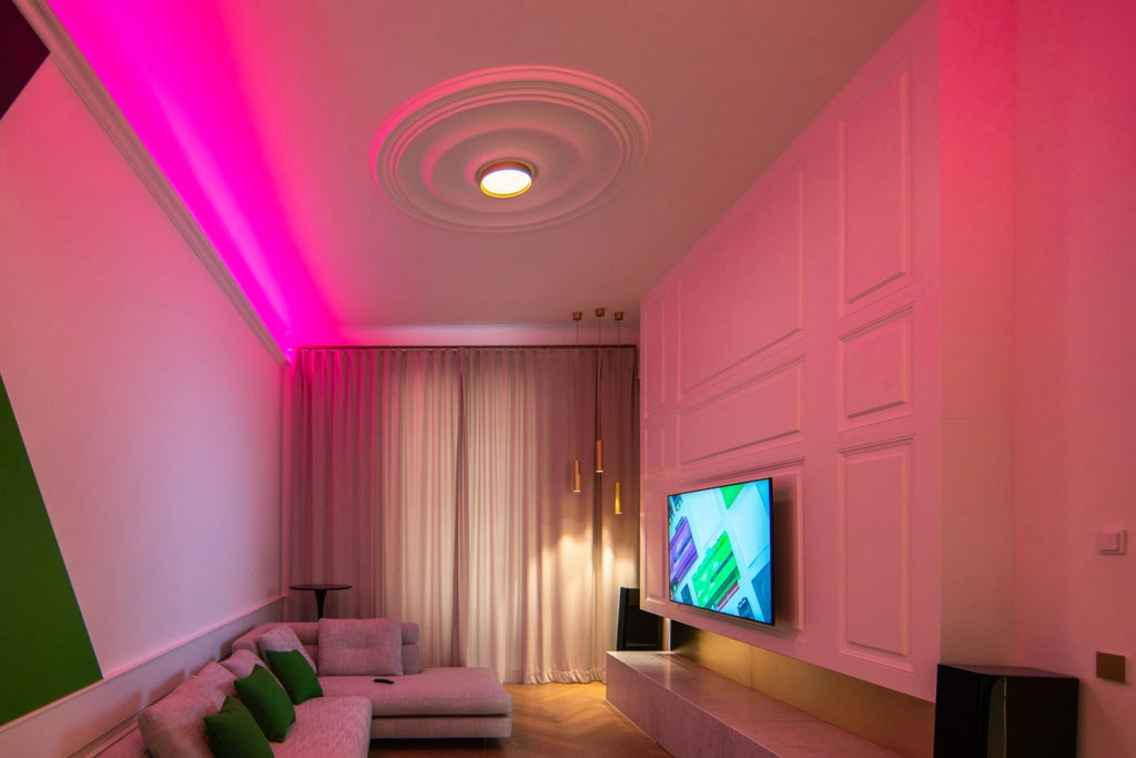 LED Ceiling Light RGBW Tree Gold